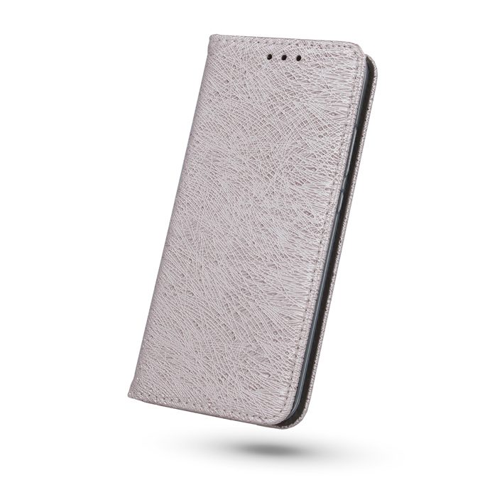 Huawei P10 Lite smart shine mágneses notesz tok, rozéarany