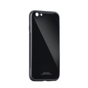 Huawei P20 Lite üveg hátlap tok (Fekete)