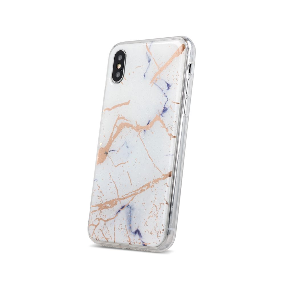 Huawei P30 marmur hátlap tok (Fehér)