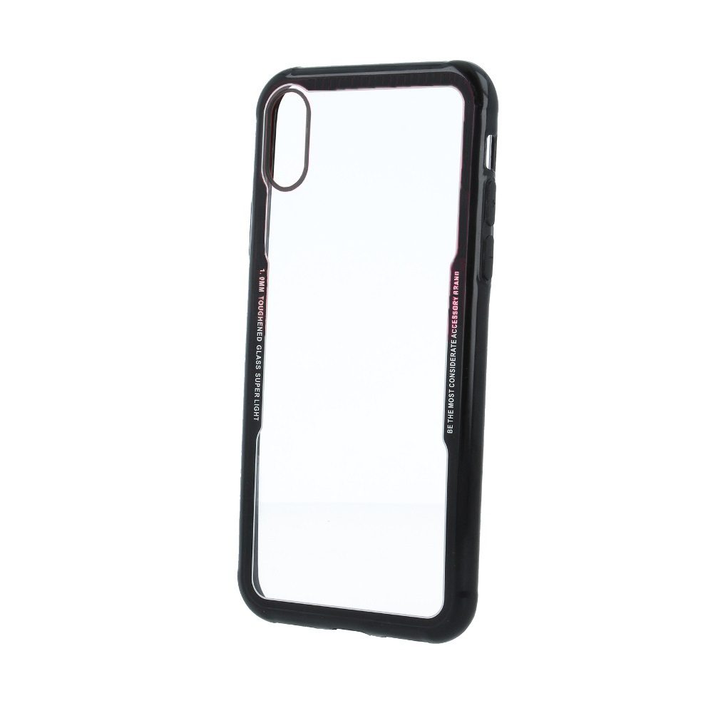 Huawei P20 Lite acrylic hátlap tok (Fekete)