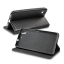 Apple iPhone 7 / iPhone 8 / iPhone SE 2020 / iPhone SE 2022 smart carbon mágneses notesz tok (Fekete)