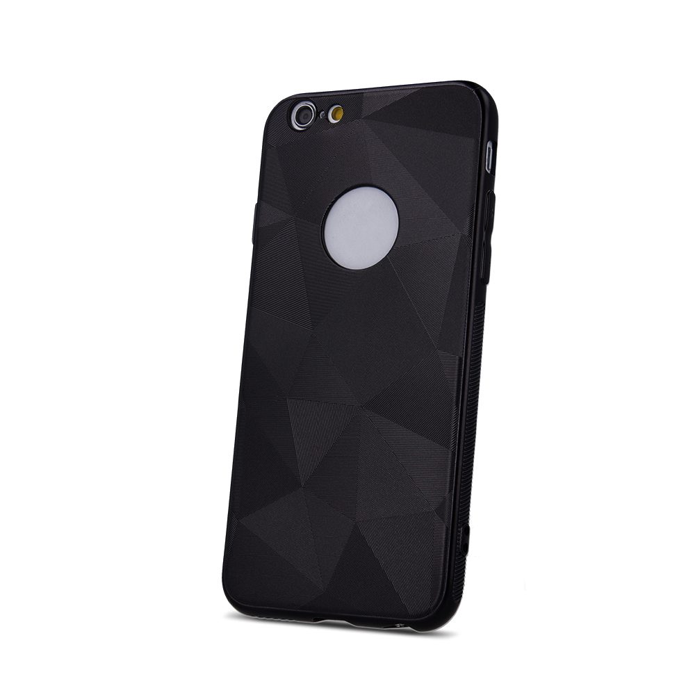 Apple iPhone XR geometric matt hátlap tok (Fekete)
