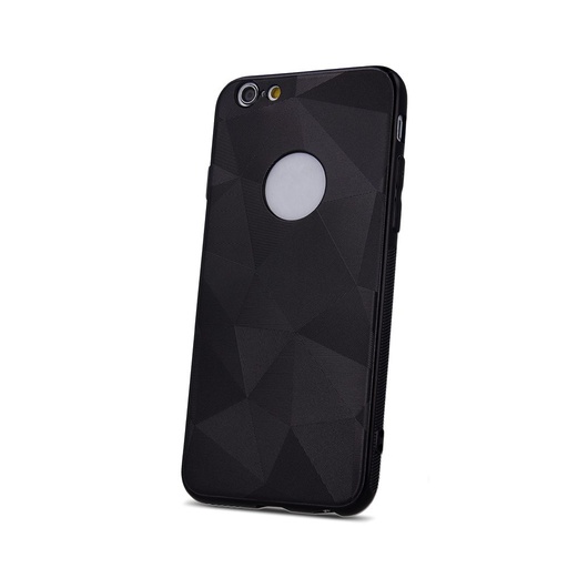 Apple iPhone XR geometric matt hátlap tok (Fekete)