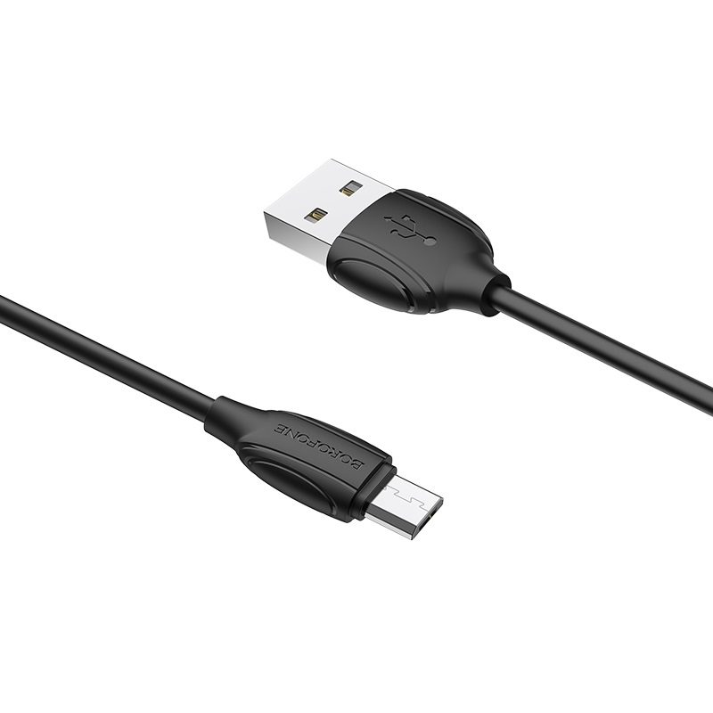 Borofone BX19 microUSB kábel, 1m, fekete