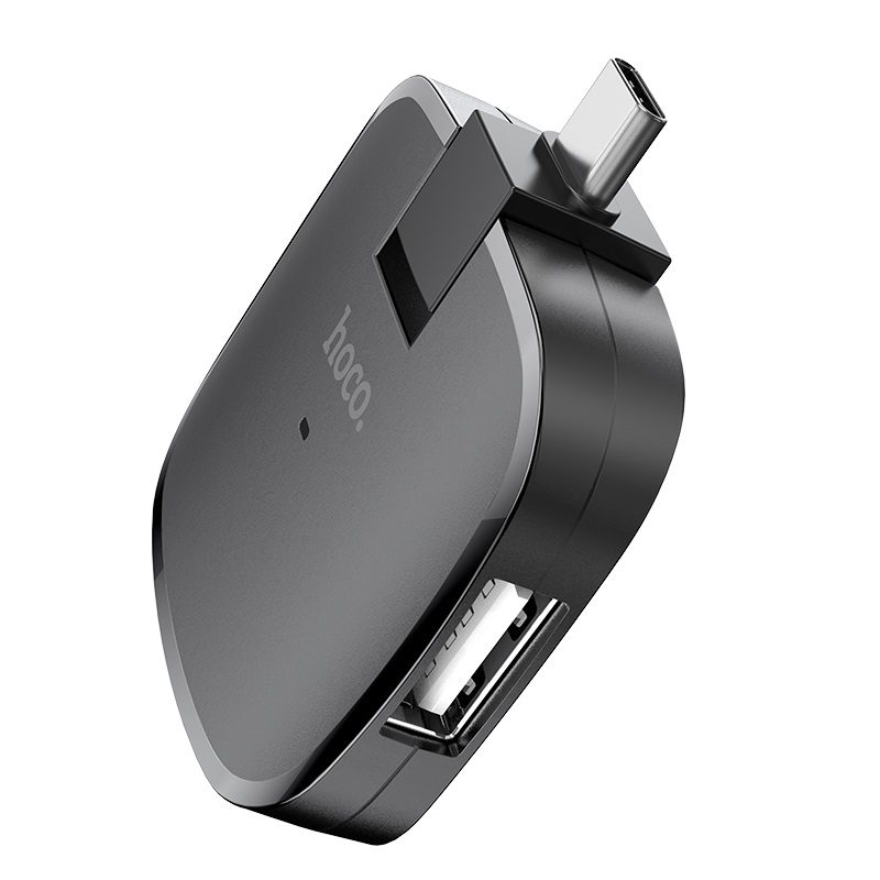 Hoco HB11 HUB, USB-C - 3 USB 2.0, fekete