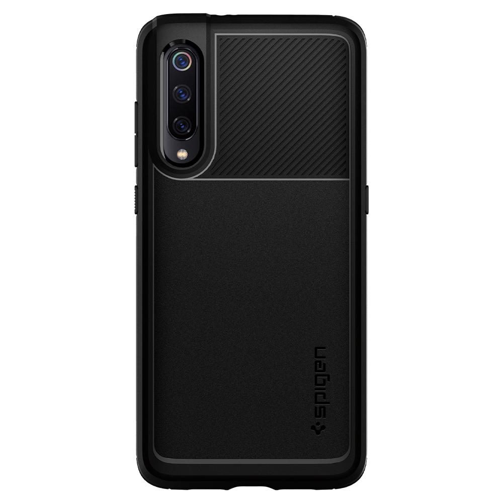 Xiaomi Mi 9 Spigen Rugged armor ütésálló tok (Fekete)