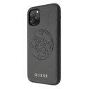 Apple iPhone 11 Pro Guess Saffiano Embossed Circle Logo tok (Fekete) - GUHCN58RSSASBK