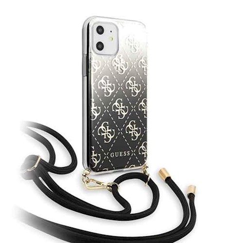 Apple iPhone 11 Guess 4G Electroplated Gradient tok (Fekete) - GUHCN61WO4GBK
