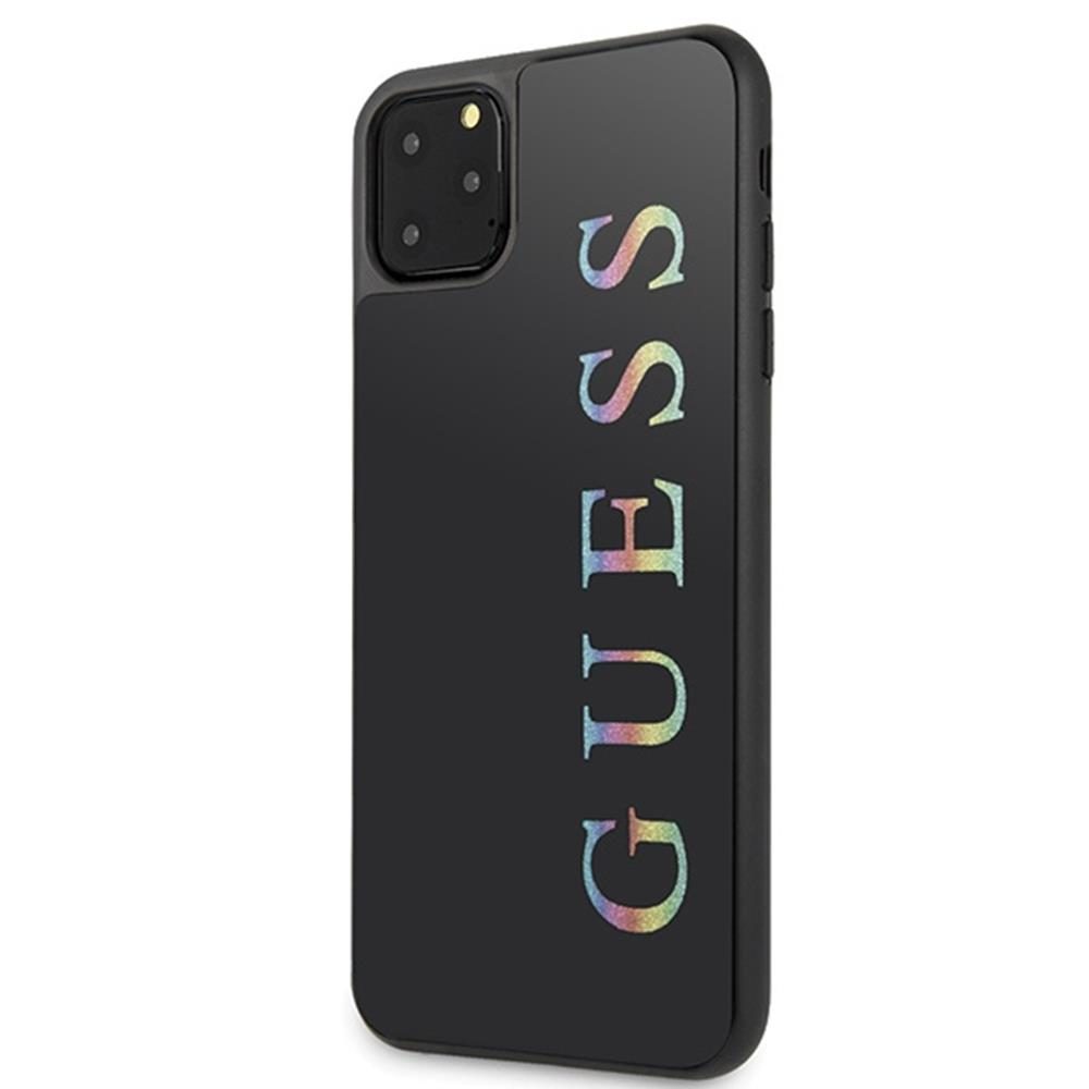 Apple iPhone 11 Pro Max Guess Glitter Logo tok (Fekete) - GUHCN65LGMLBK