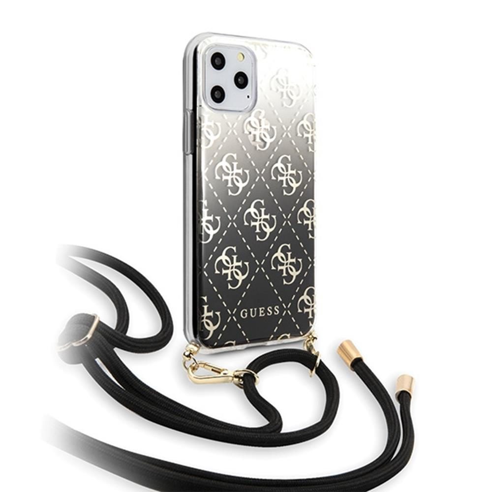 Apple iPhone 11 Pro Guess 4G Electroplated Gradient tok (Fekete) - GUHCN58WO4GBK