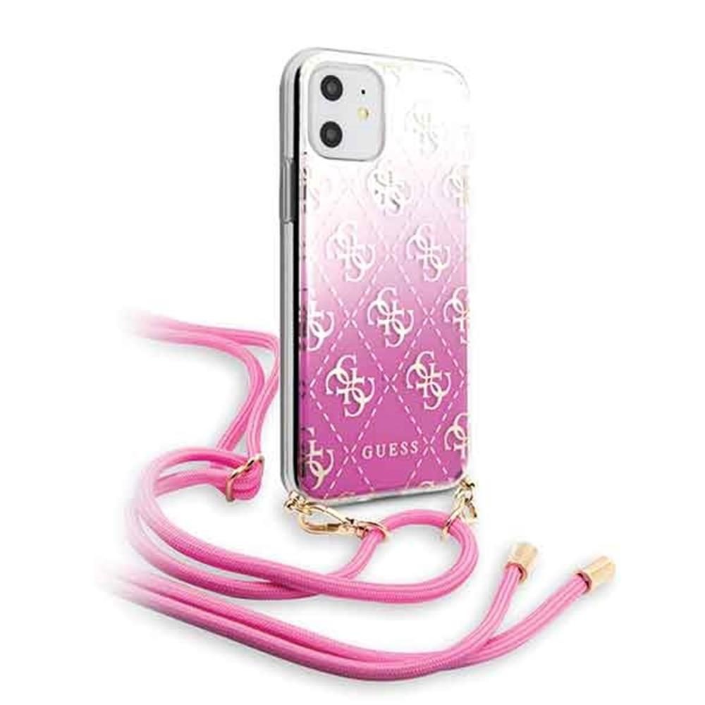 Apple iPhone 11 Guess 4G Electroplated Gradient tok (Rózsaszín) - GUHCN61WO4GPI