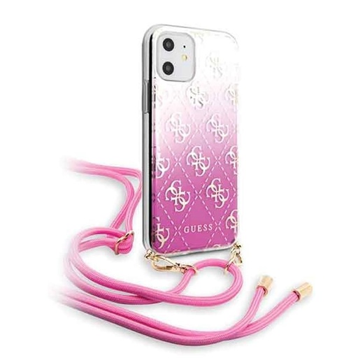 Apple iPhone 11 Guess 4G Electroplated Gradient tok (Rózsaszín) - GUHCN61WO4GPI