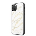 Apple iPhone 11 Pro Guess Gold Glitter Marble tok (Fehér) - GUHCN58MGGWH
