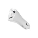 Borofone BC23 vezeték nélküli headset autós töltő, fehér