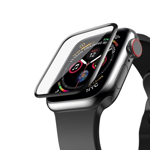 Apple Watch Series 1/2/3/4/5(42/44mm) kijelzővédő üveg, fekete