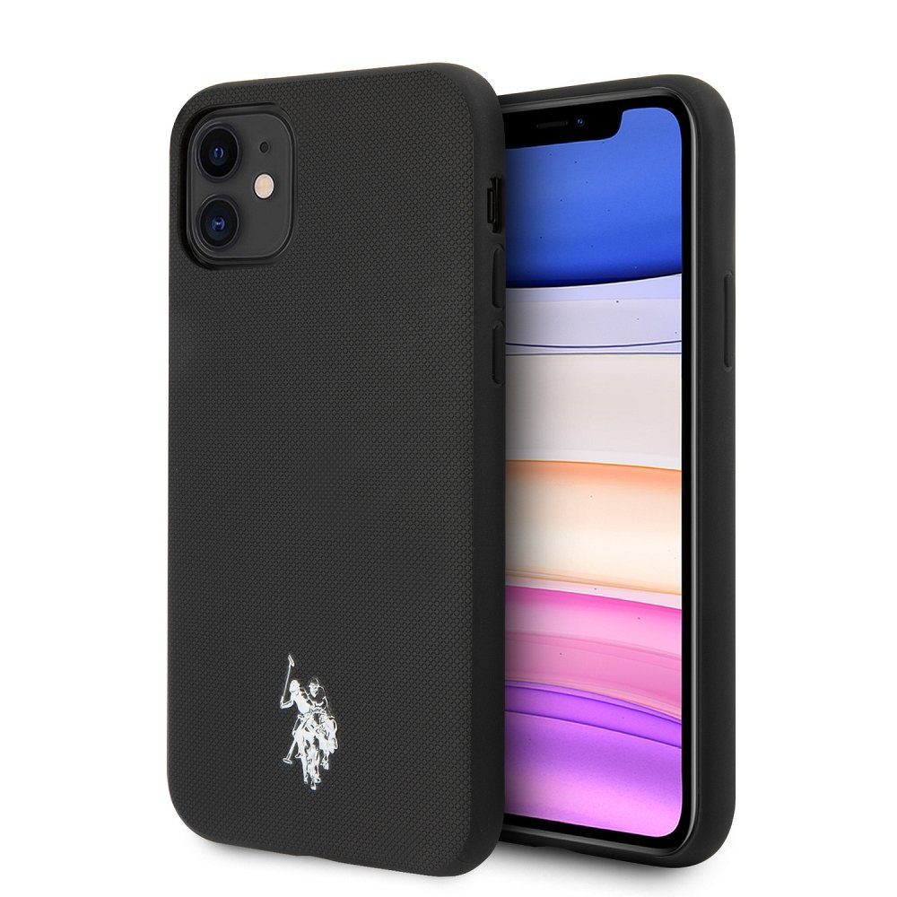 Apple iPhone 11 U.S. POLO prémium hátlap tok (Fekete) - USHCN61PUBK