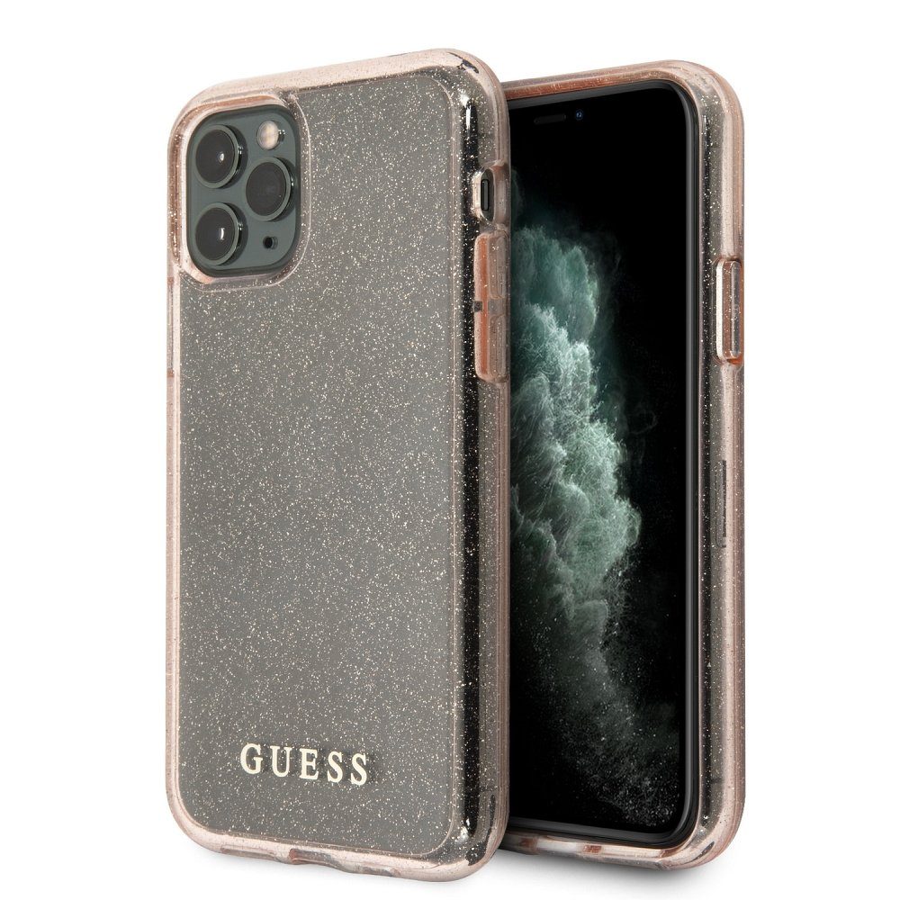 Apple iPhone 11 Pro Max Guess Original Faceplate tok (Rózsaszín) - GUHCN65PCGLPI