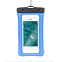 Univerzális méret 70x160mm AIRBAG műanyag záras vízálló tok (Kék)
