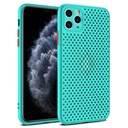 Apple iPhone 11 breath légáteresztő hátlap tok (türkiz)