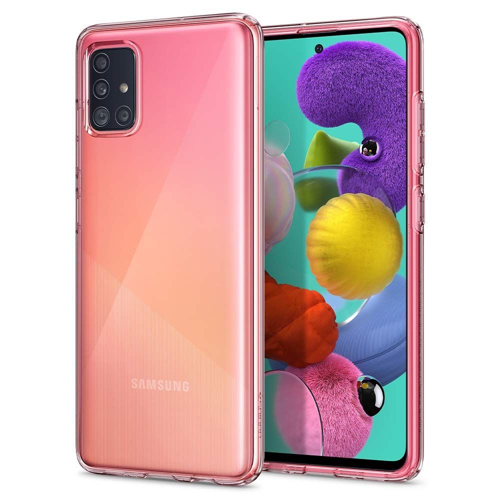 Samsung Galaxy A51 Spigen liquid crystal prémium hátlap tok, (Átlátszó) - ACS00564