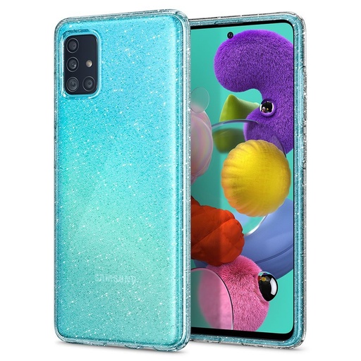 Samsung Galaxy A51 Spigen liquid crystal prémium hátlap tok, (Átlátszó) - ACS00932