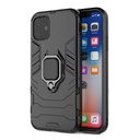Apple iPhone 11 ring armor ütésálló hátlap tok (Fekete)