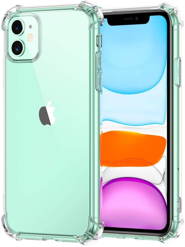 Apple iPhone 11 anti shock 0,5 mm ütésálló hátlap tok (Átlátszó)