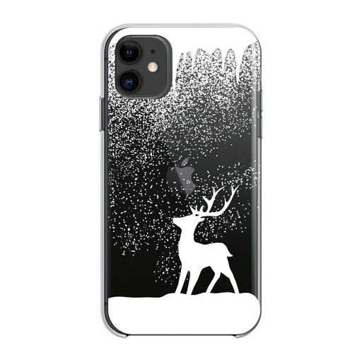 Samsung Galaxy A20e Winter szilikon hátlap tok (Reindeer (Átlátszó)