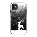 Xiaomi Redmi Note 9 Pro / Redmi Note 9S / Redmi Note 9 Pro Max Winter szilikon hátlap tok (Reindeer (Átlátszó)