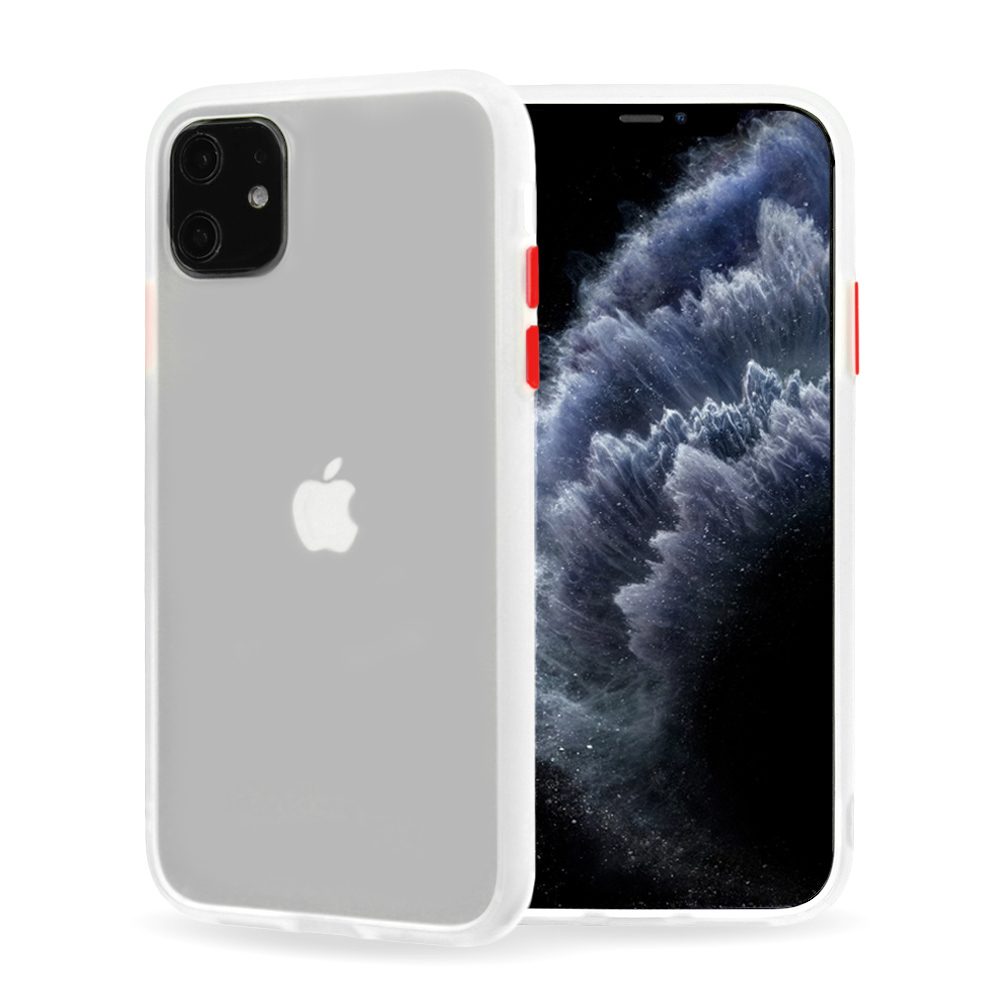 Xiaomi Redmi 8 / Redmi 8A Vennus color button hátlap tok (Átlátszó )