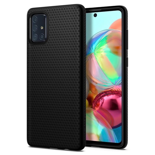 Samsung Galaxy A51 Spigen liquid air prémium hátlap tok, (Fekete)