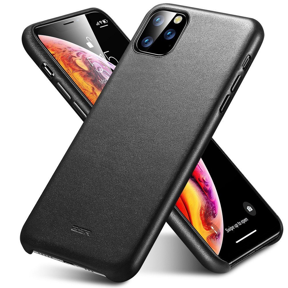 Apple iPhone 11 Pro Max ESR metro leather hátlap tok, (Fekete)