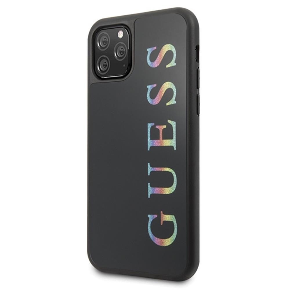 Apple iPhone 11 Pro GUESS iridescent prémium hátlap tok (Fekete - GUHCN58LGMLBK)