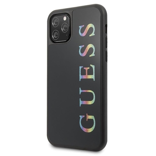 Apple iPhone 11 Pro GUESS iridescent prémium hátlap tok (Fekete - GUHCN58LGMLBK)
