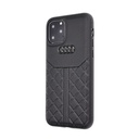 Apple iPhone 11 Pro AUDI leather prémium hátlap tok, (Fekete) - AAU-TPUPCIP11-Q8/D1-BK