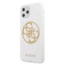 Apple iPhone 11 Pro Guess Glitter 4G Circle Logo tok (Fehér) - GUHCN58TPUWHGLG