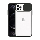 Apple iPhone 11 Pro kameravédő szilikon bumper hátlap tok (Fekete)