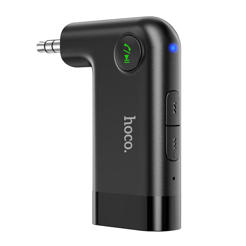 Hoco E53 bluetooth audio adapter, vezeték nélküli, LED állapotjelző , fekete