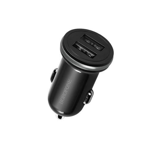 Borofone BZ5 autós töltő (2xUSB port), 5V 2,1A, fekete