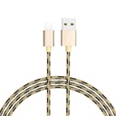 Borofone BX24 lightning kábel, szövet, 1m, arany