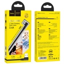 Hoco U83 microUSB kábel, 2,4A, 1,2m, fekete