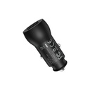 Borofone BZ9 autós töltő (2xUSB port), 5V 3,1A, fekete