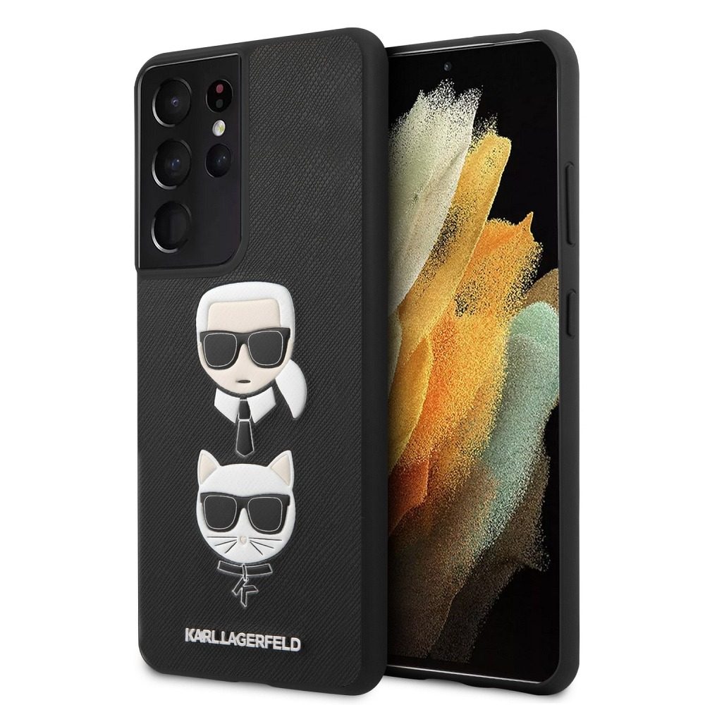 Samsung Galaxy S21 Ultra Karl Lagerfeld Original tok (Fekete) – KLHCS21LSAKICKCBK