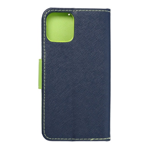 Apple iPhone 12/12 Pro Fancy book notesz tok (kék - lime)