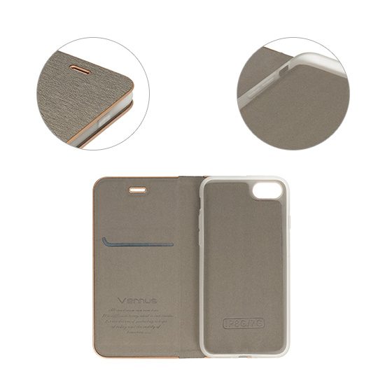 Samsung Galaxy A20s Vennus book notesz tok (Szürke)