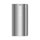 Huawei P40 Lite Clear view notesz tok (Ezüst)
