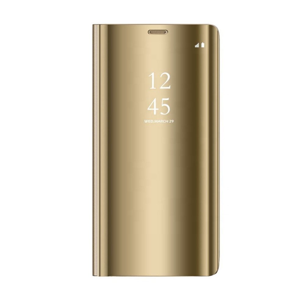 Samsung Galaxy A20e Clear view notesz tok (Arany)
