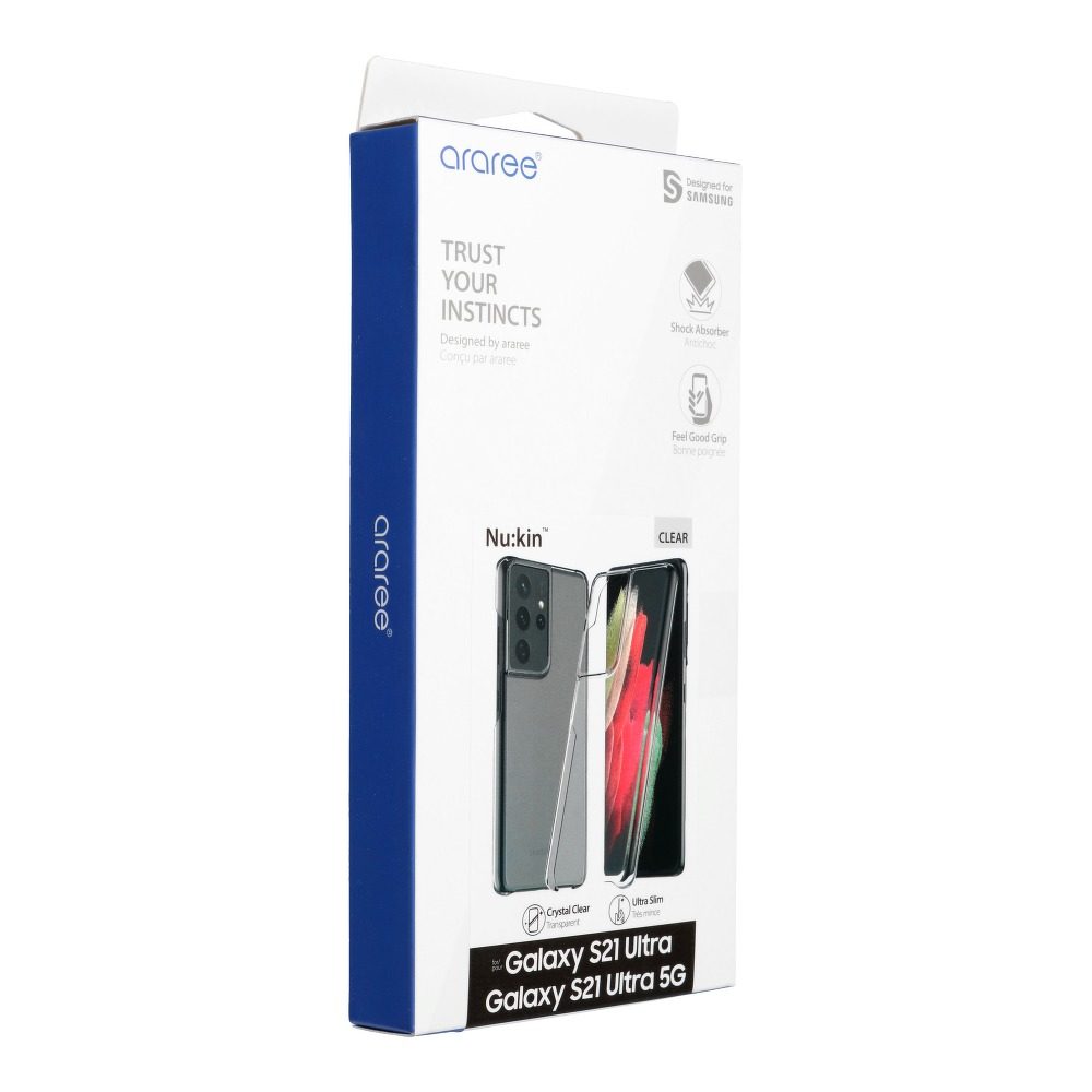 Samsung Galaxy S21 Ultra ARAREE Nukin műanyag hátlap tok, (Átlátszó)