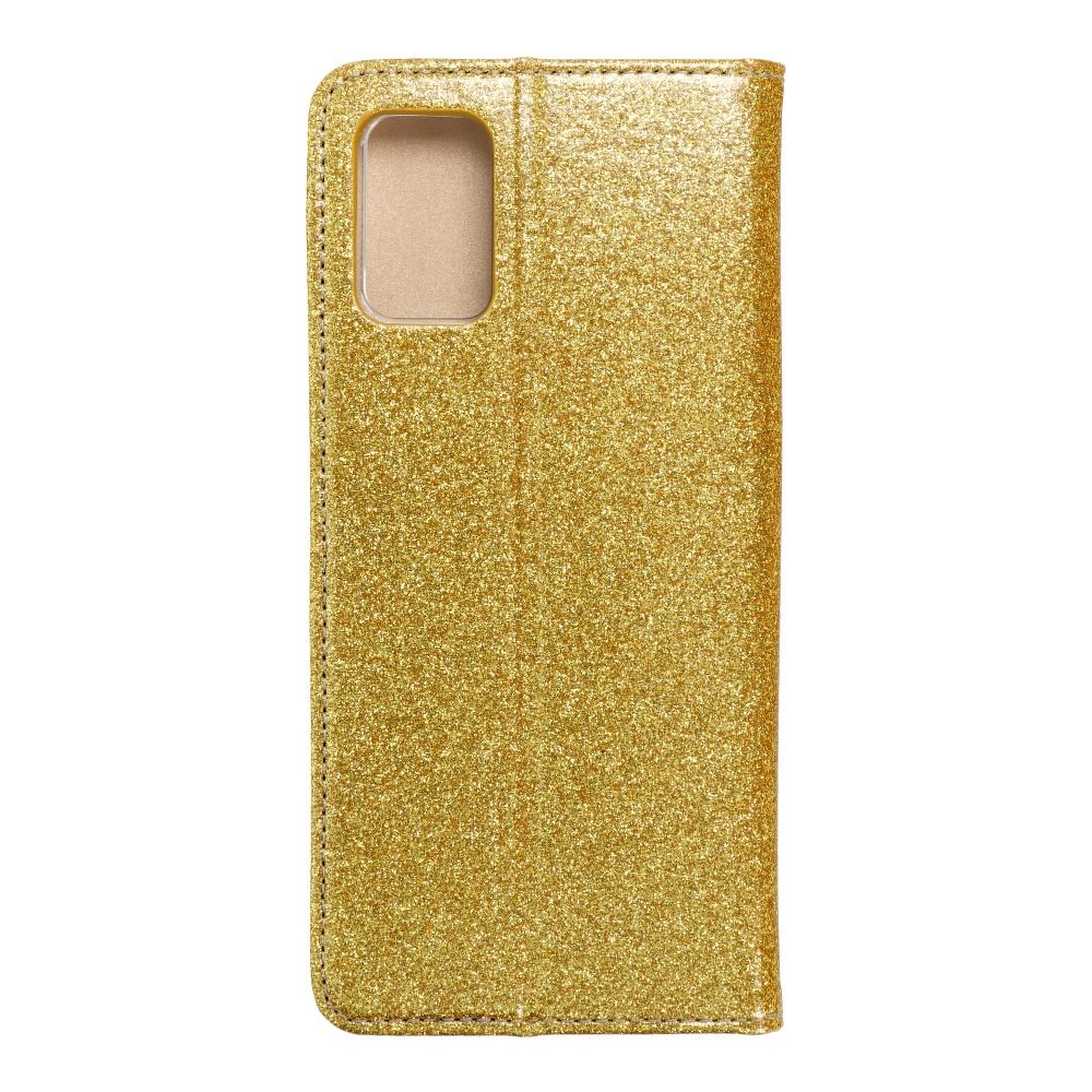 Samsung Galaxy A02s Forcell Shining notesz tok, (Arany)