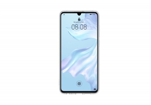 Huawei P30 protective silicone gyári hátlap tok (Átlátszó)